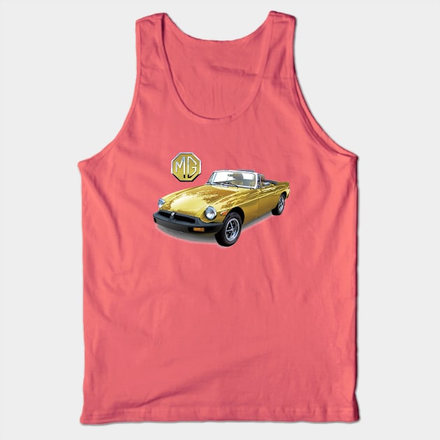 MGB - Solid Gold Tank Top by Midcenturydave